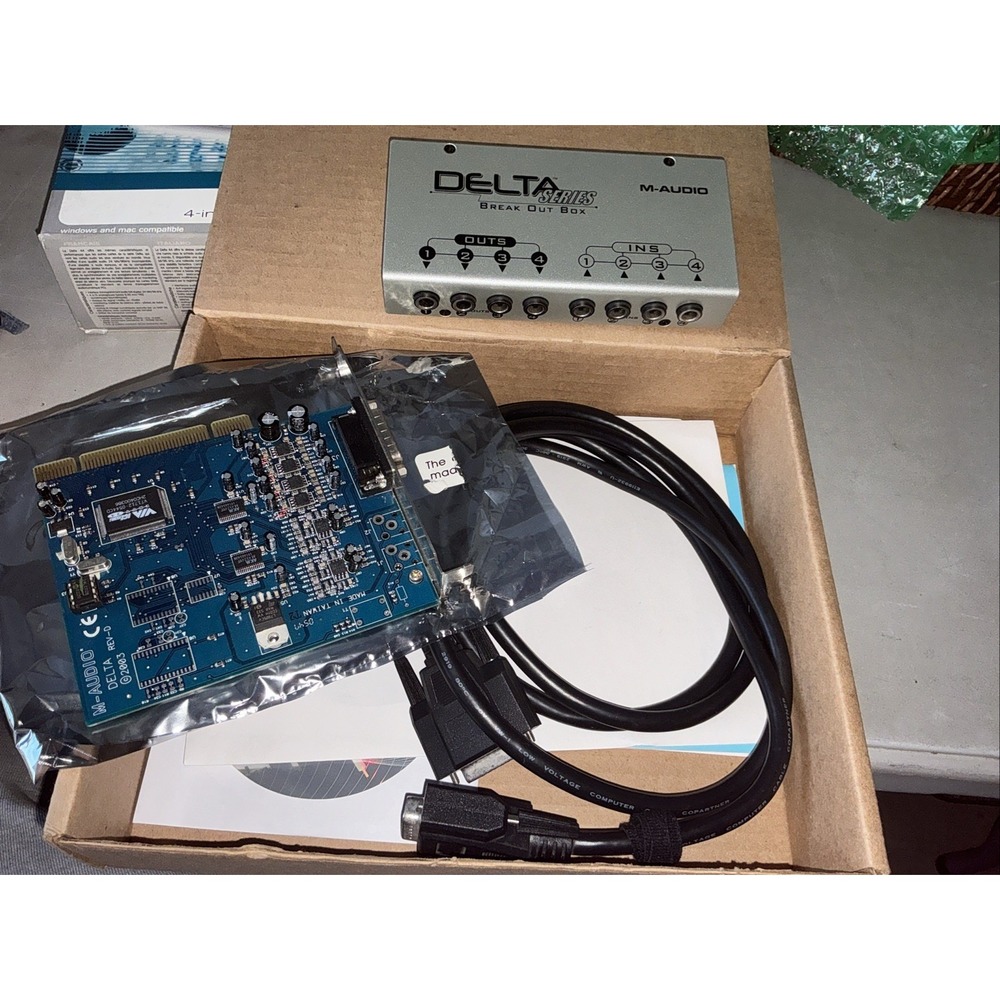 M-Audio Delta 44 Professional Audio Card‎ & Breakout Box 4-in/4-out